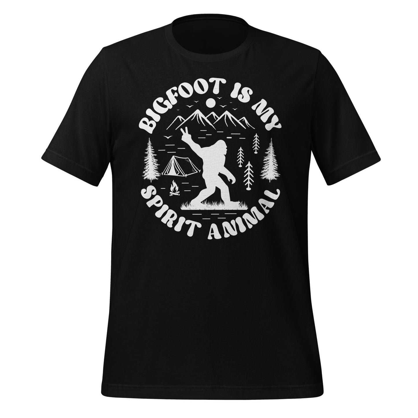 Bigfoot is My Spirit Animal Bella Canvas Adult T-Shirt