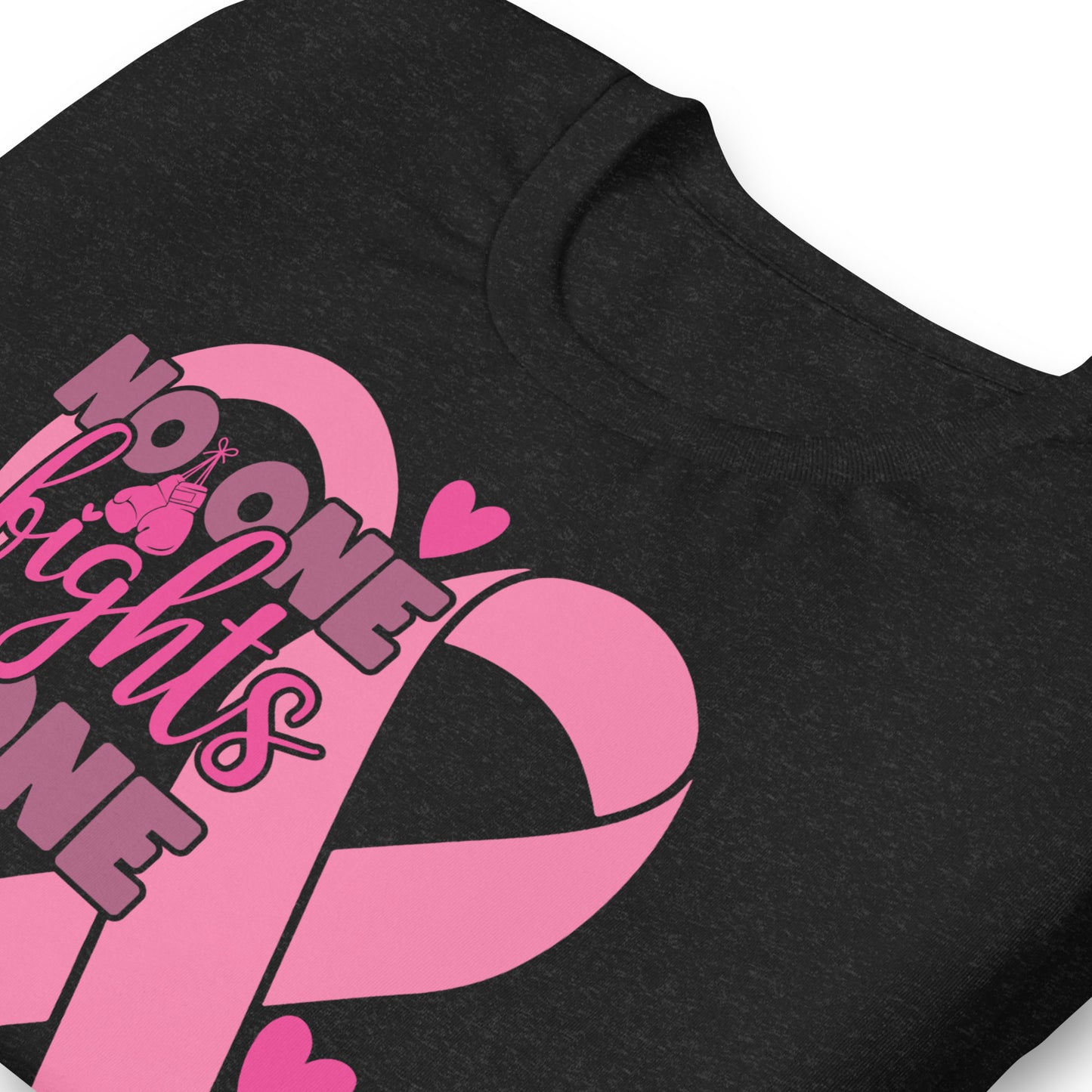 No Fights Alone Breast Cancer Awareness Bella Canvas Adult T-Shirt