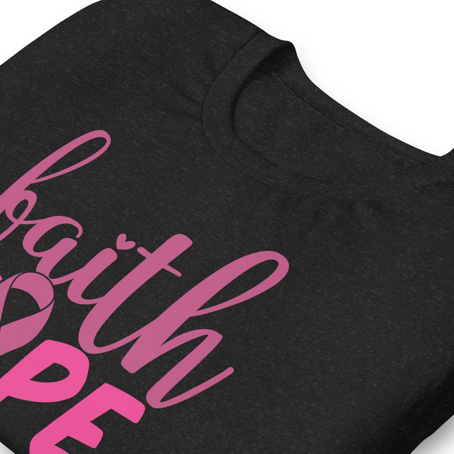 Faith Hope Love Breast Cancer Awareness Bella Canvas Adult T-Shirt