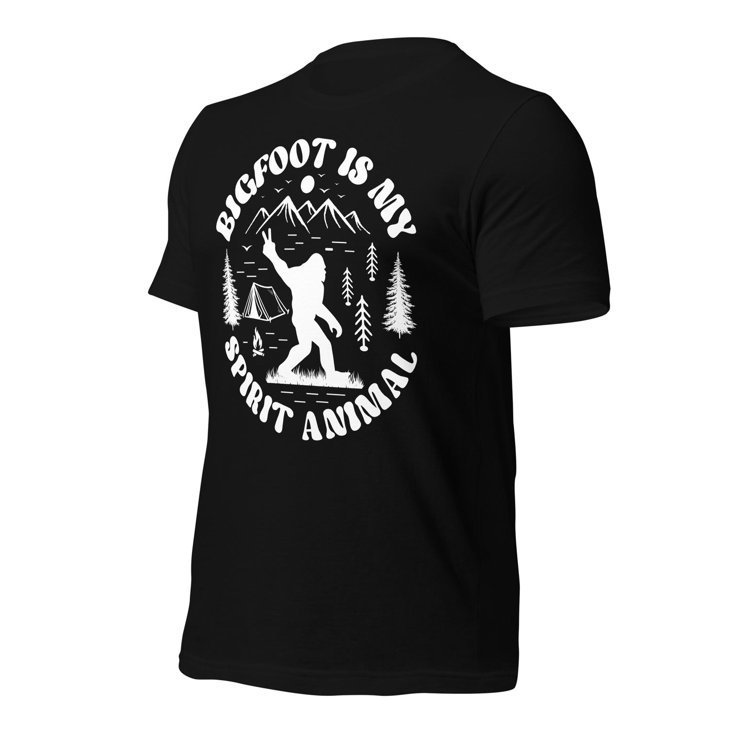 Bigfoot is My Spirit Animal Bella Canvas Adult T-Shirt