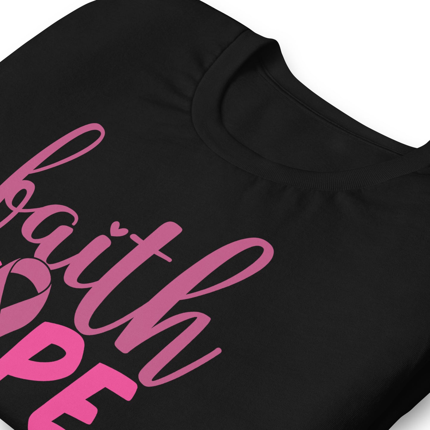 Faith Hope Love Breast Cancer Awareness Bella Canvas Adult T-Shirt