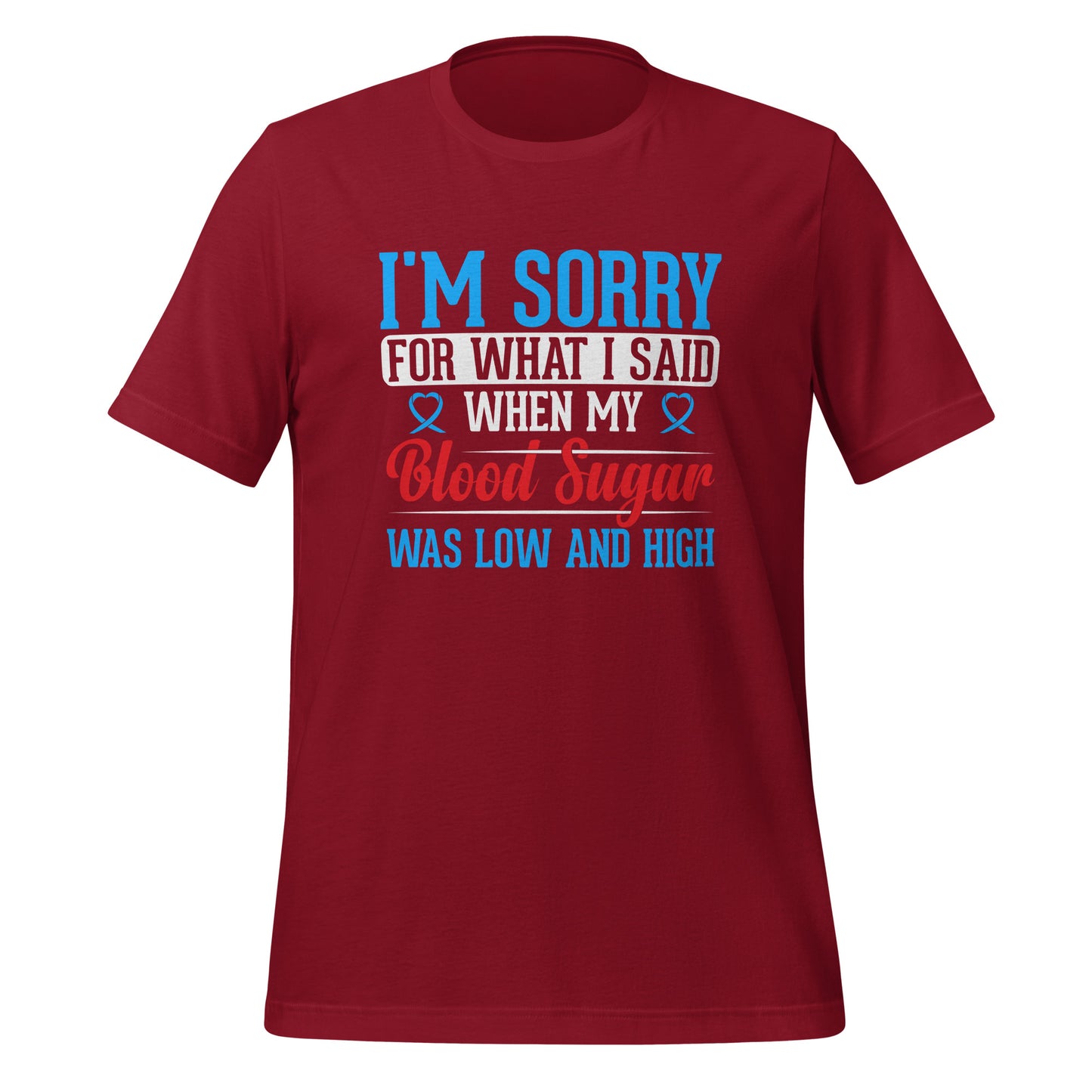 Diabetes Awareness Quality Cotton Bella Canvas Adult T-Shirt