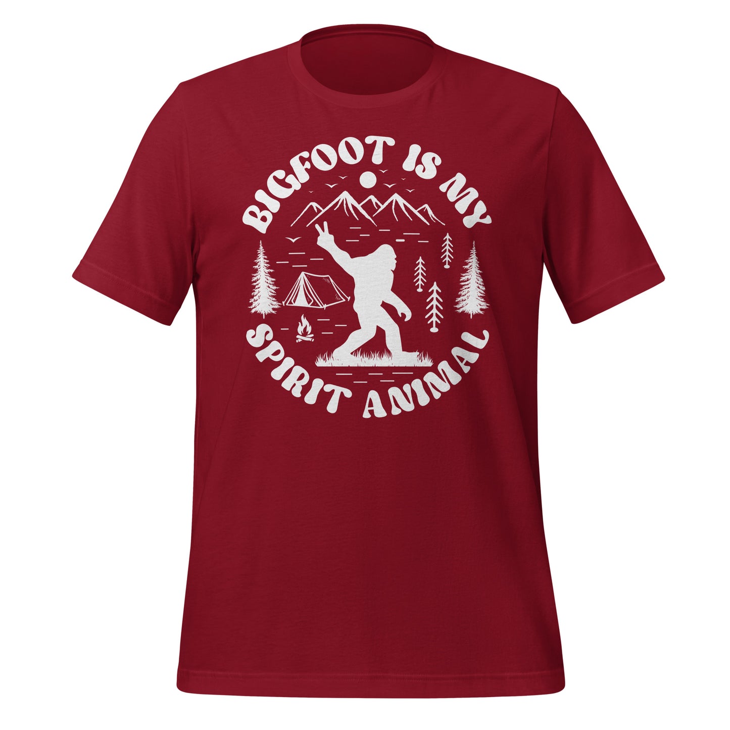 Bigfoot is My Spirit Animal Bella Canvas Adult T-Shirt
