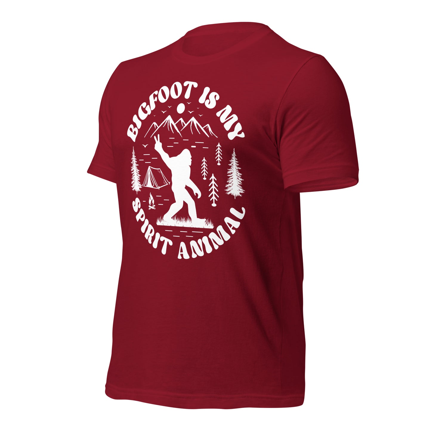 Bigfoot is My Spirit Animal Bella Canvas Adult T-Shirt