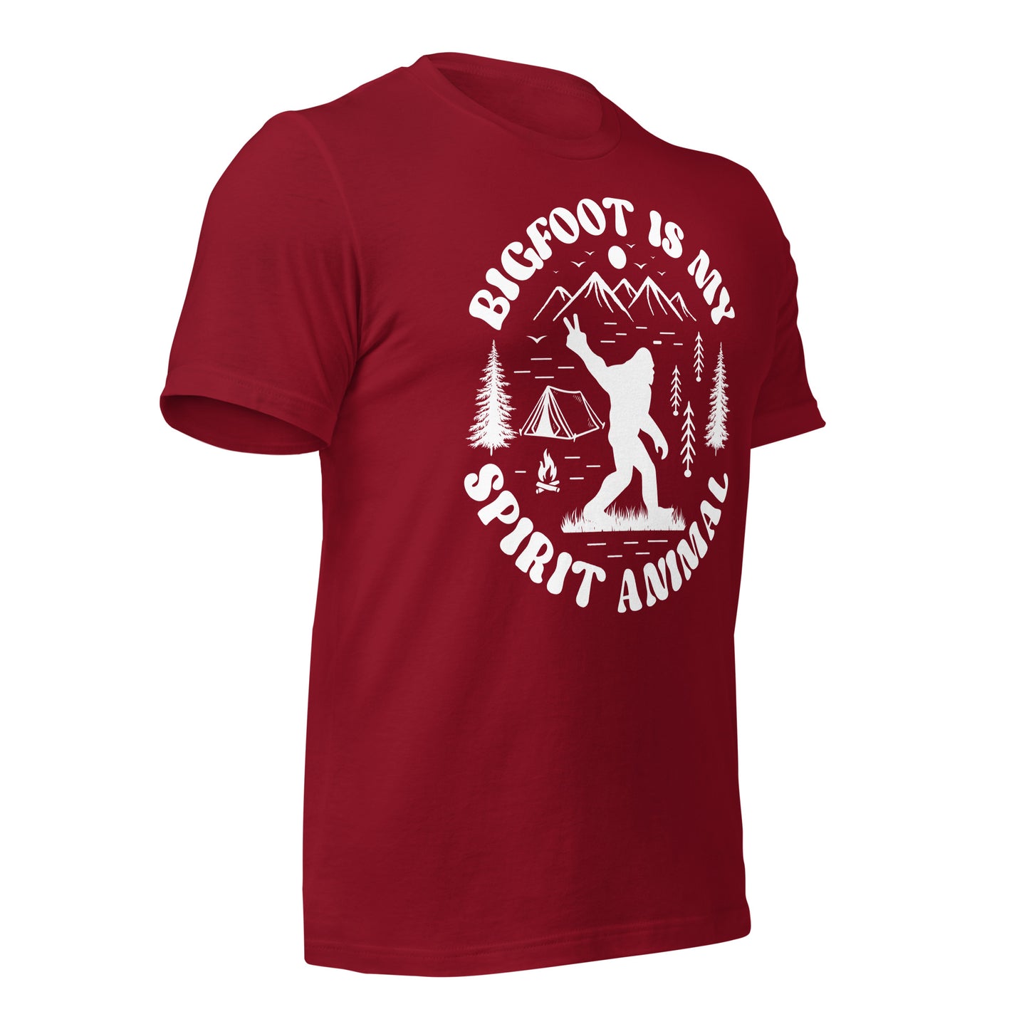 Bigfoot is My Spirit Animal Bella Canvas Adult T-Shirt