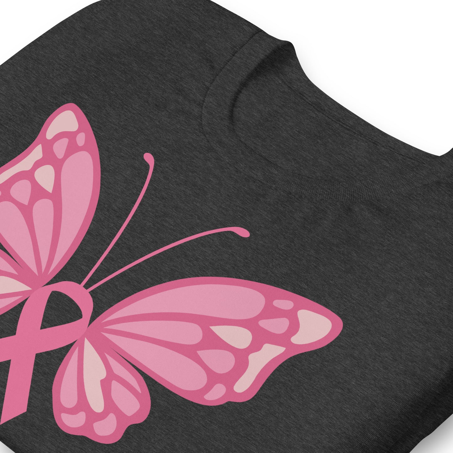 Breast Cancer Awareness Butterfly Bella Canvas Adult T-Shirt