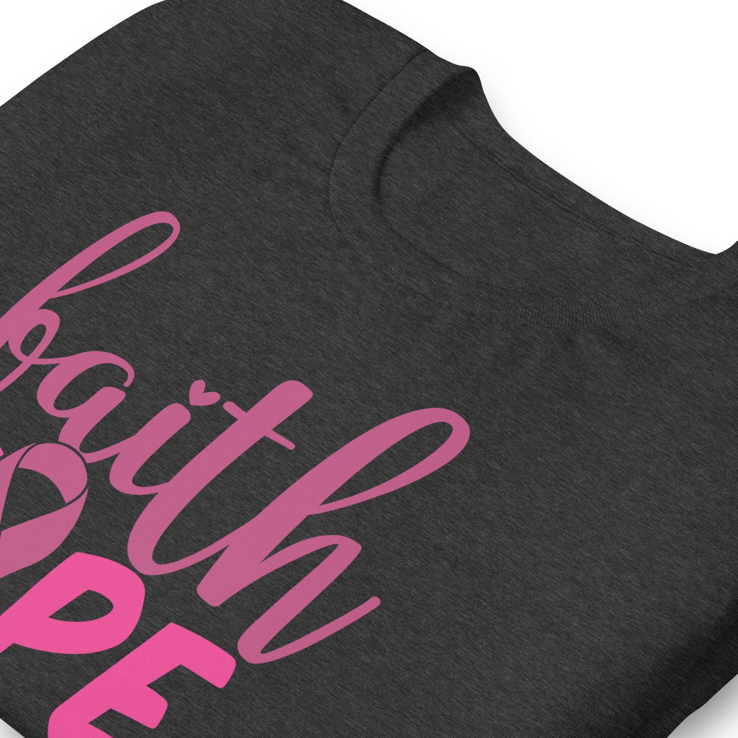 Faith Hope Love Breast Cancer Awareness Bella Canvas Adult T-Shirt