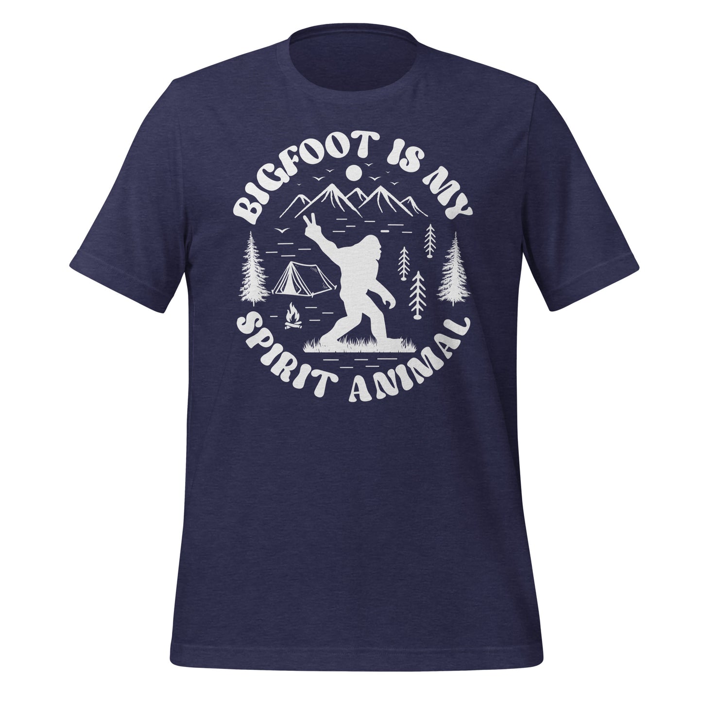 Bigfoot is My Spirit Animal Bella Canvas Adult T-Shirt