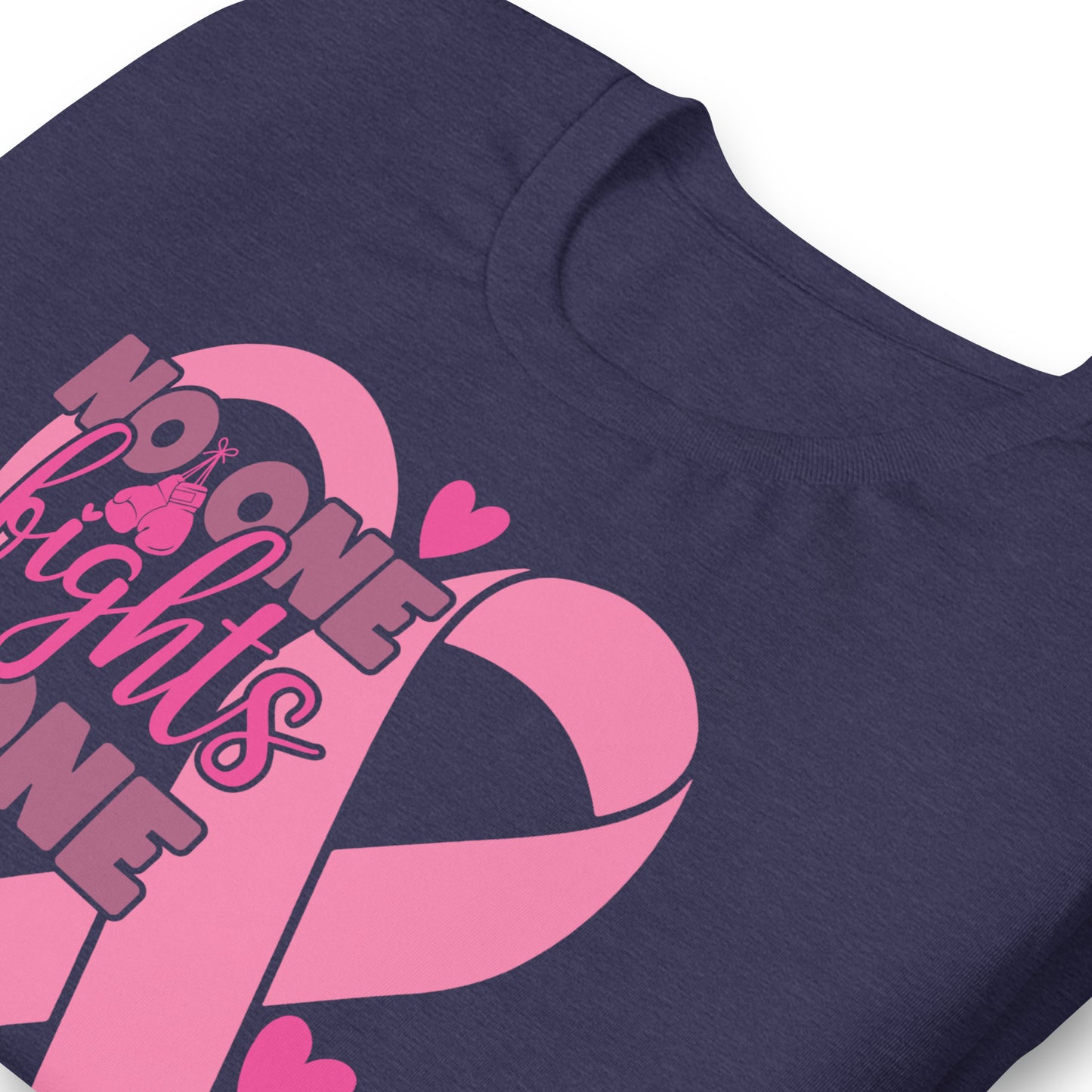 No Fights Alone Breast Cancer Awareness Bella Canvas Adult T-Shirt