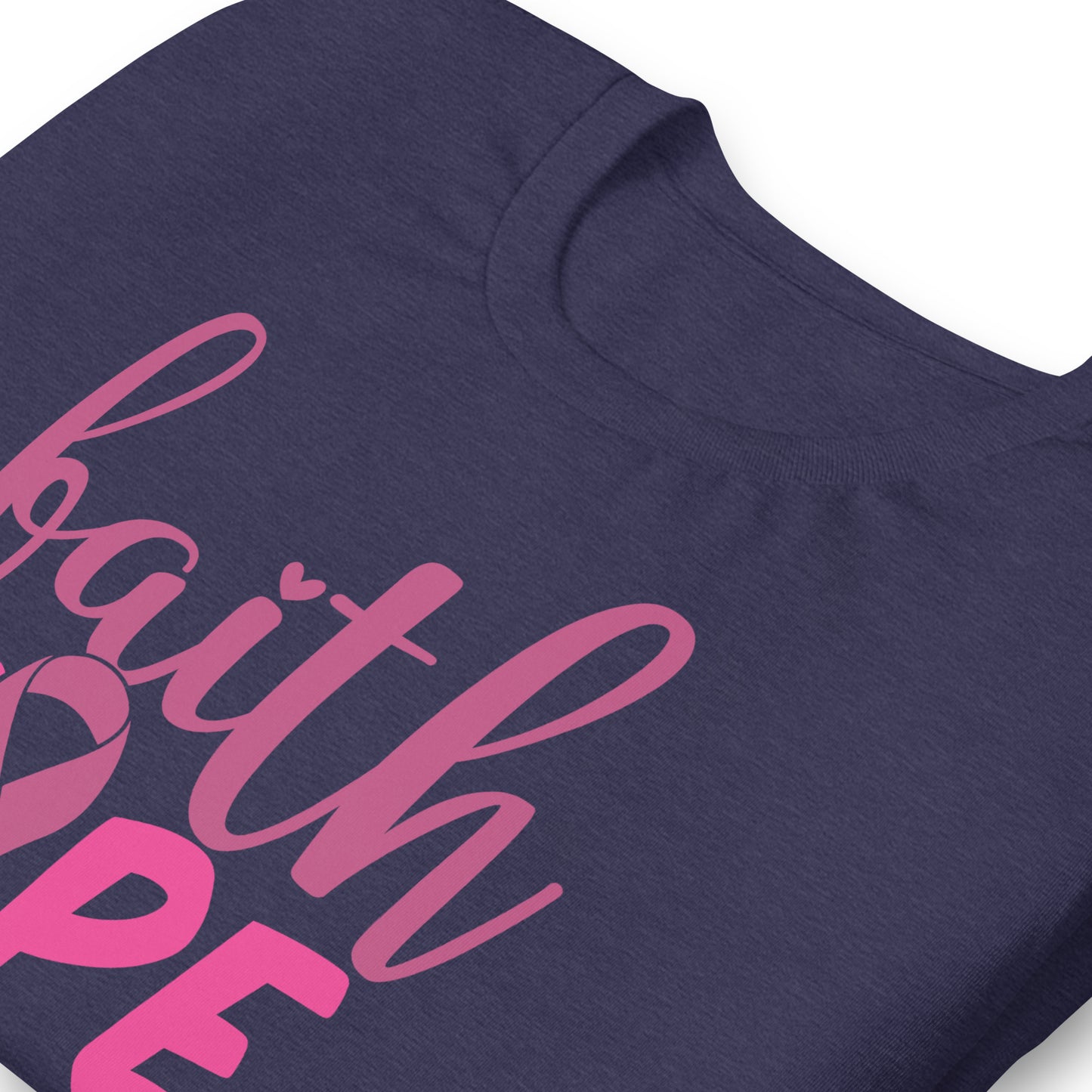 Faith Hope Love Breast Cancer Awareness Bella Canvas Adult T-Shirt