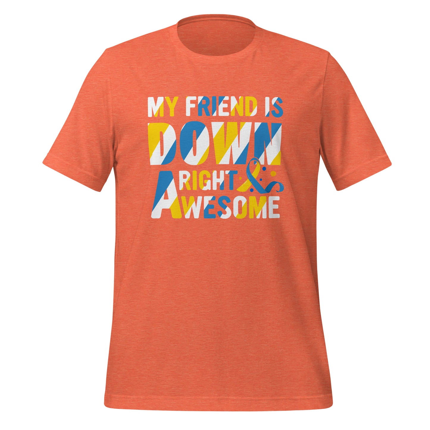 Down Syndrome Awareness Quality Cotton Bella Canvas Adult T-Shirt