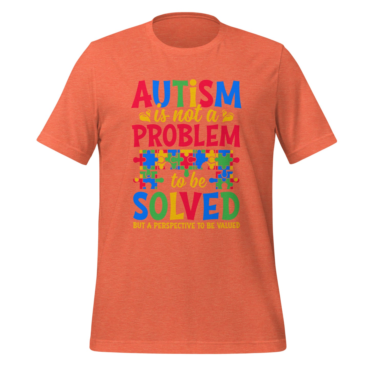 Autism Acceptance Together Quality Cotton Bella Canvas Adult T-Shirt