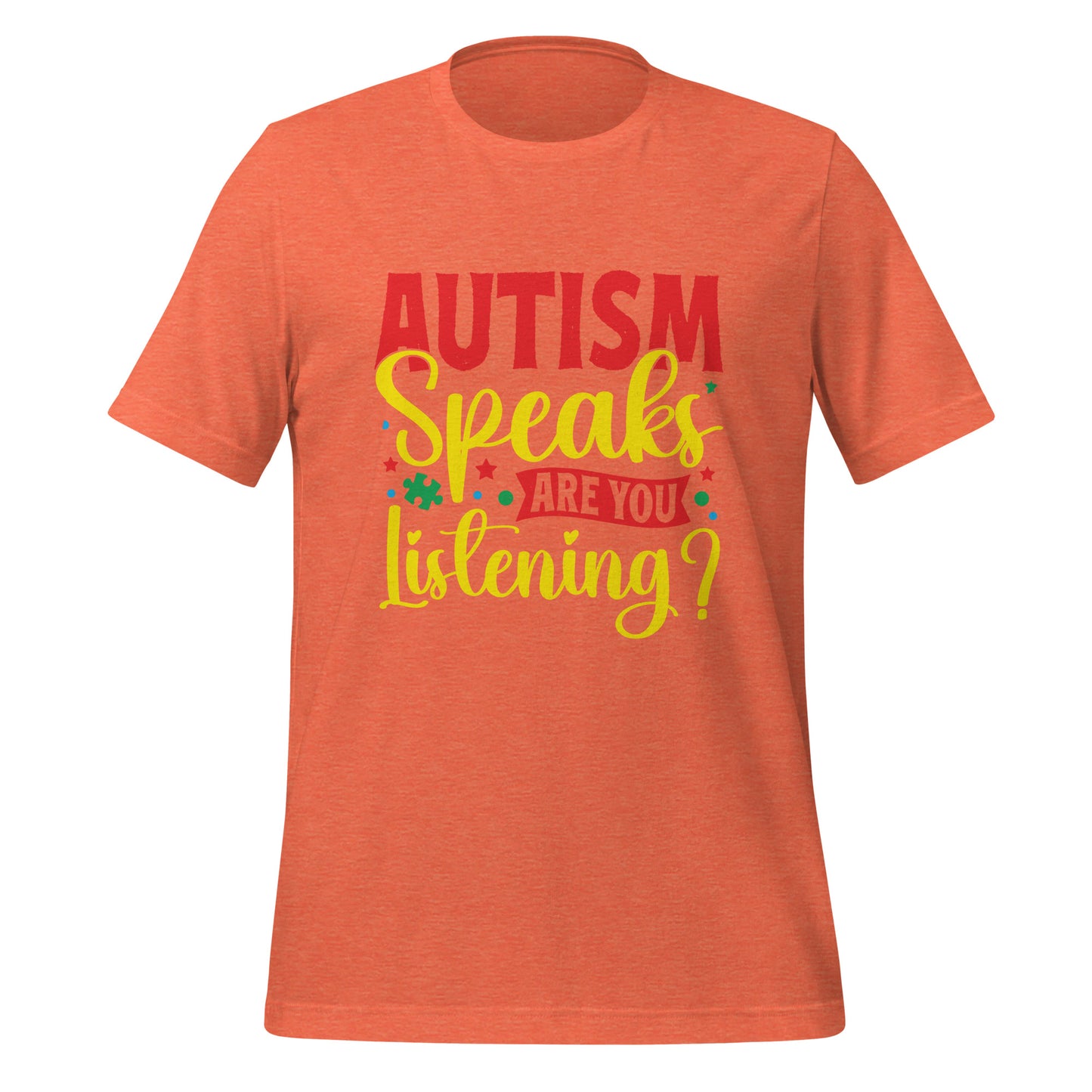Autism Acceptance Together Quality Cotton Bella Canvas Adult T-Shirt