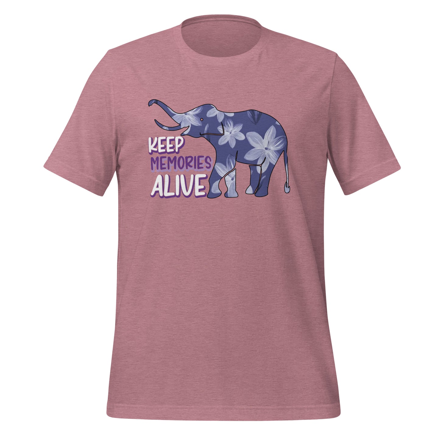Alzheimer's Awareness Quality Cotton Bella Canvas Adult T-Shirt
