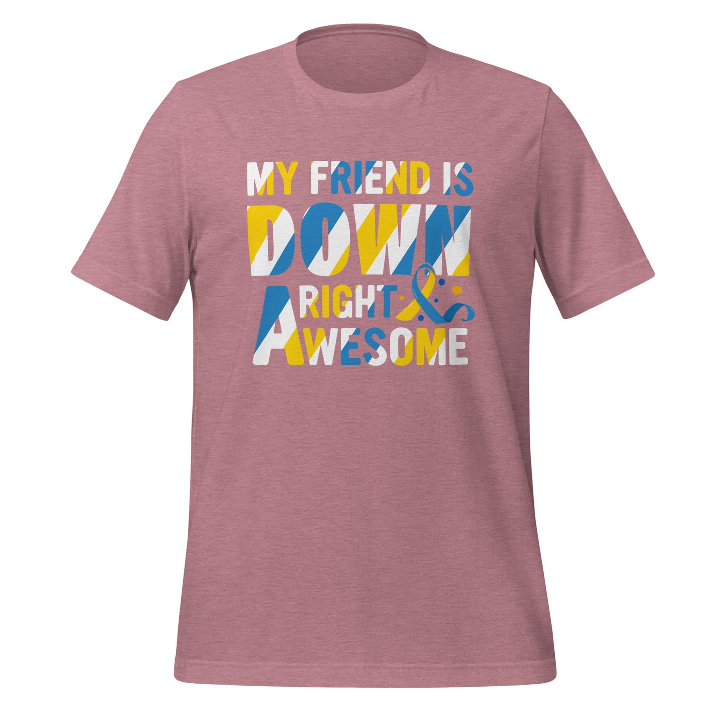 Down Syndrome Awareness Quality Cotton Bella Canvas Adult T-Shirt