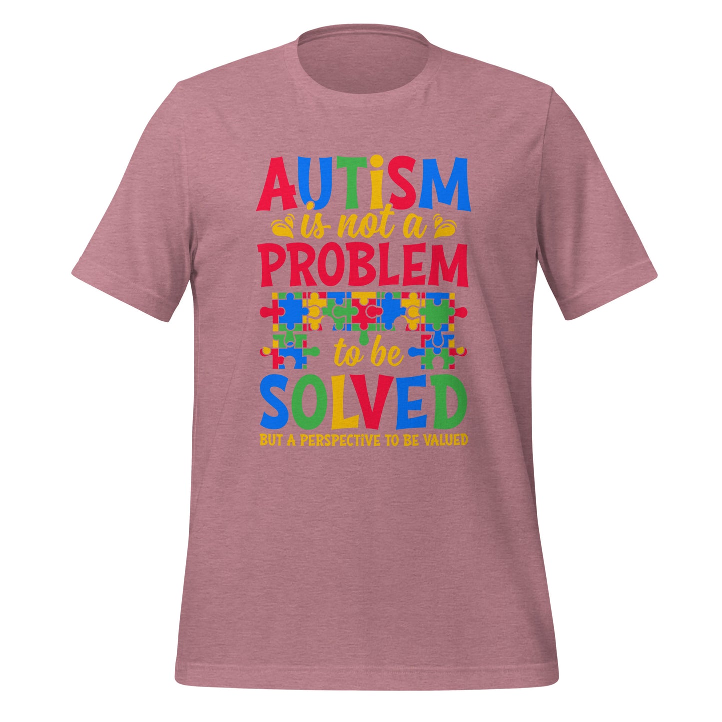 Autism Acceptance Together Quality Cotton Bella Canvas Adult T-Shirt