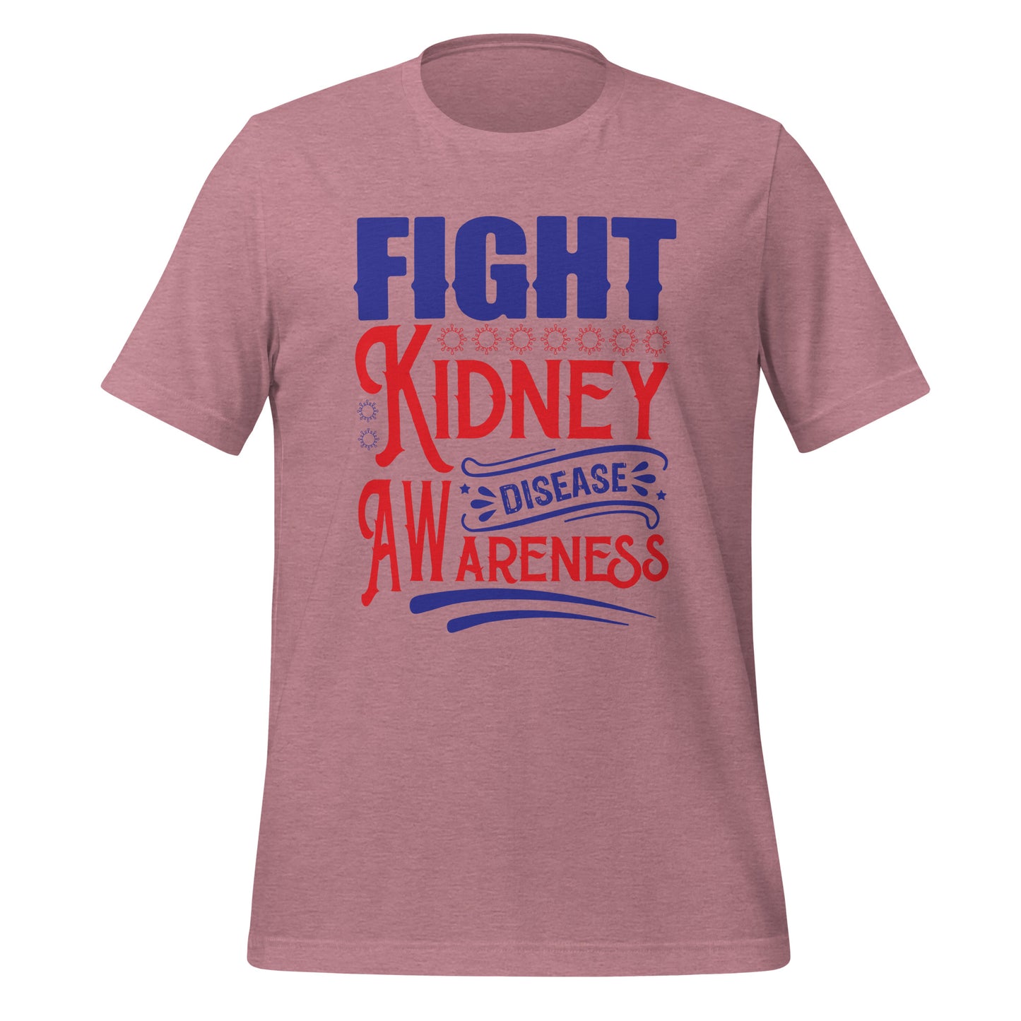 Kidney Awareness Quality Cotton Bella Canvas Adult T-Shirt