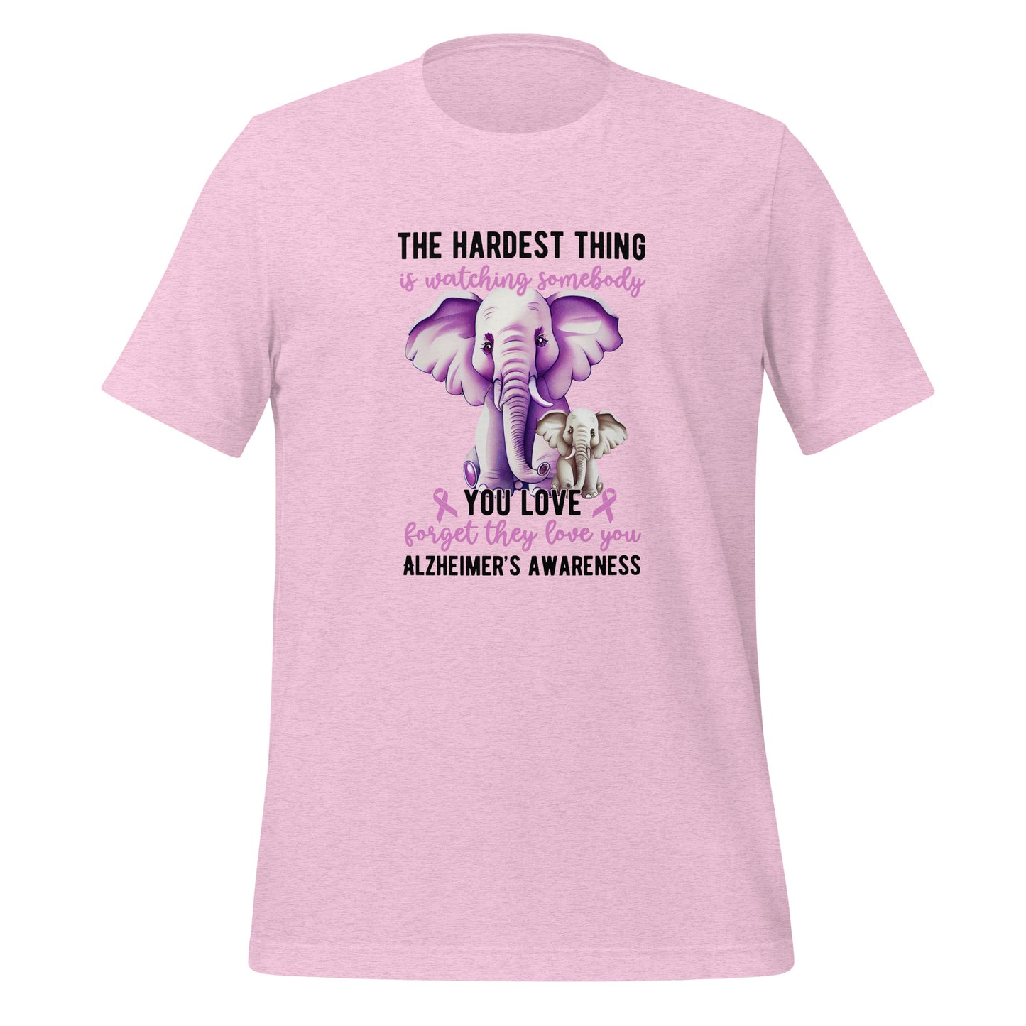 Alzheimer's Awareness Quality Cotton Bella Canvas Adult T-Shirt