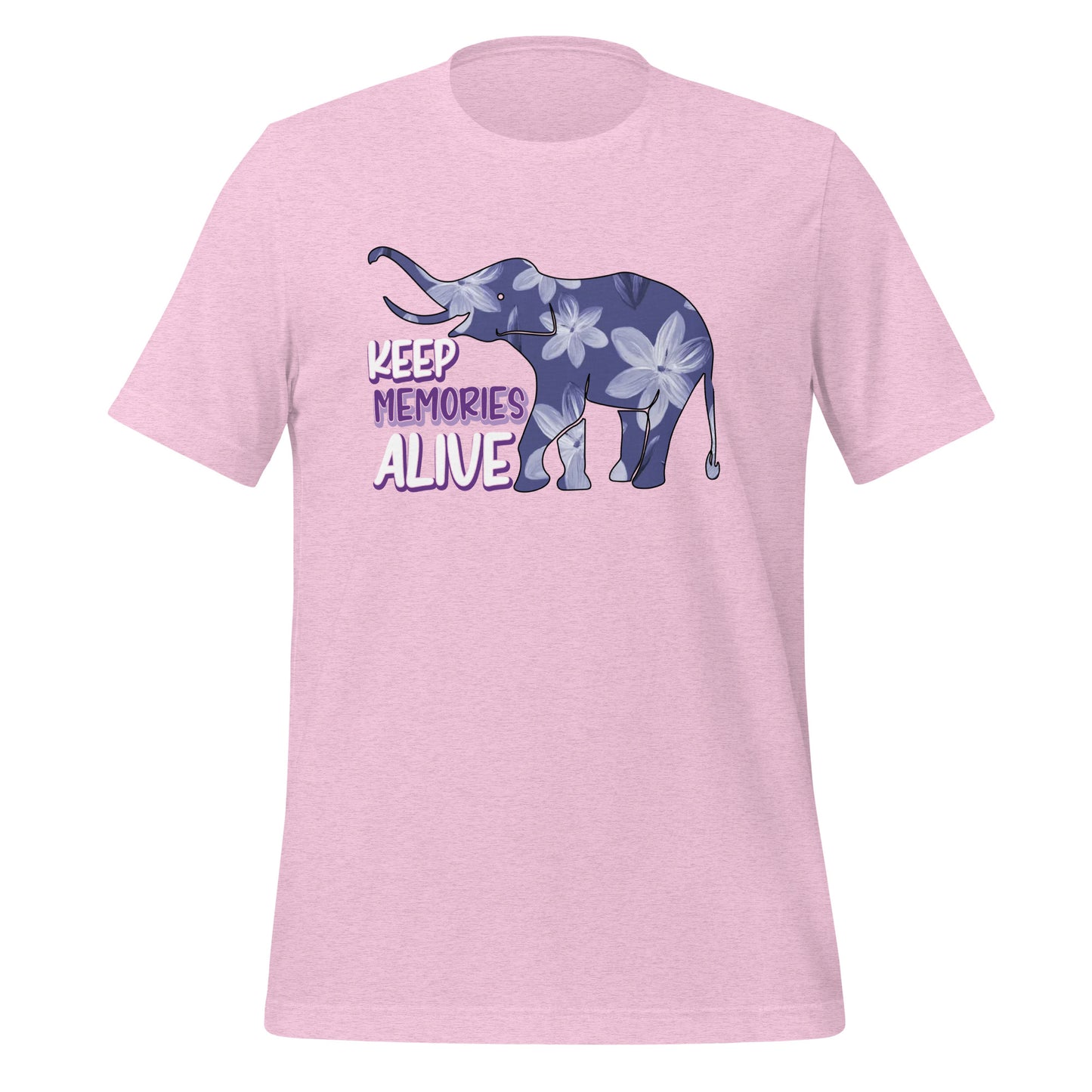 Alzheimer's Awareness Quality Cotton Bella Canvas Adult T-Shirt