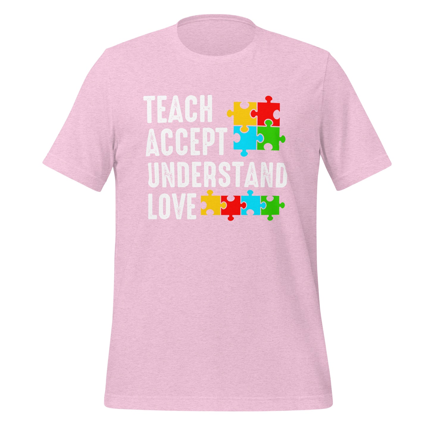 Autism Acceptance Together Quality Cotton Bella Canvas Adult T-Shirt