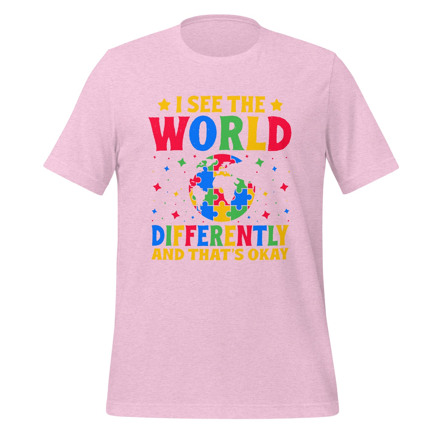 Autism Acceptance Together Quality Cotton Bella Canvas Adult T-Shirt