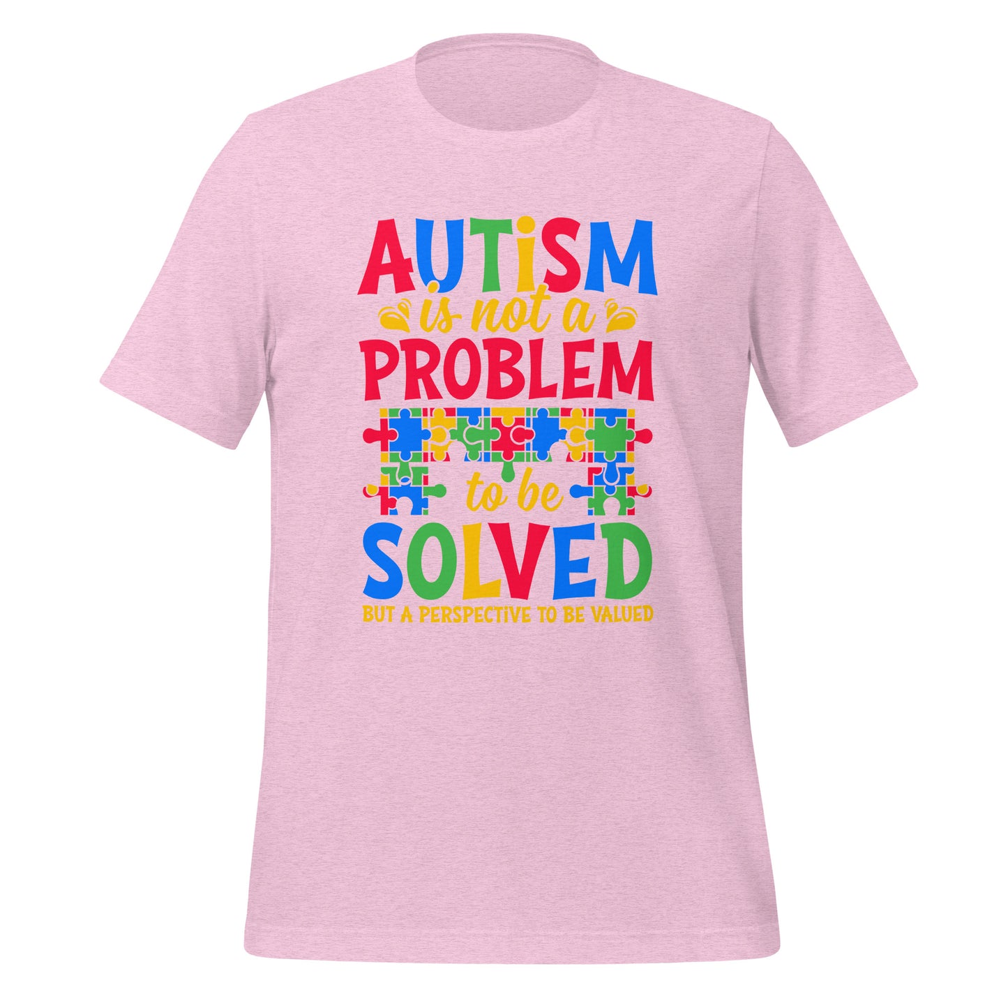 Autism Acceptance Together Quality Cotton Bella Canvas Adult T-Shirt