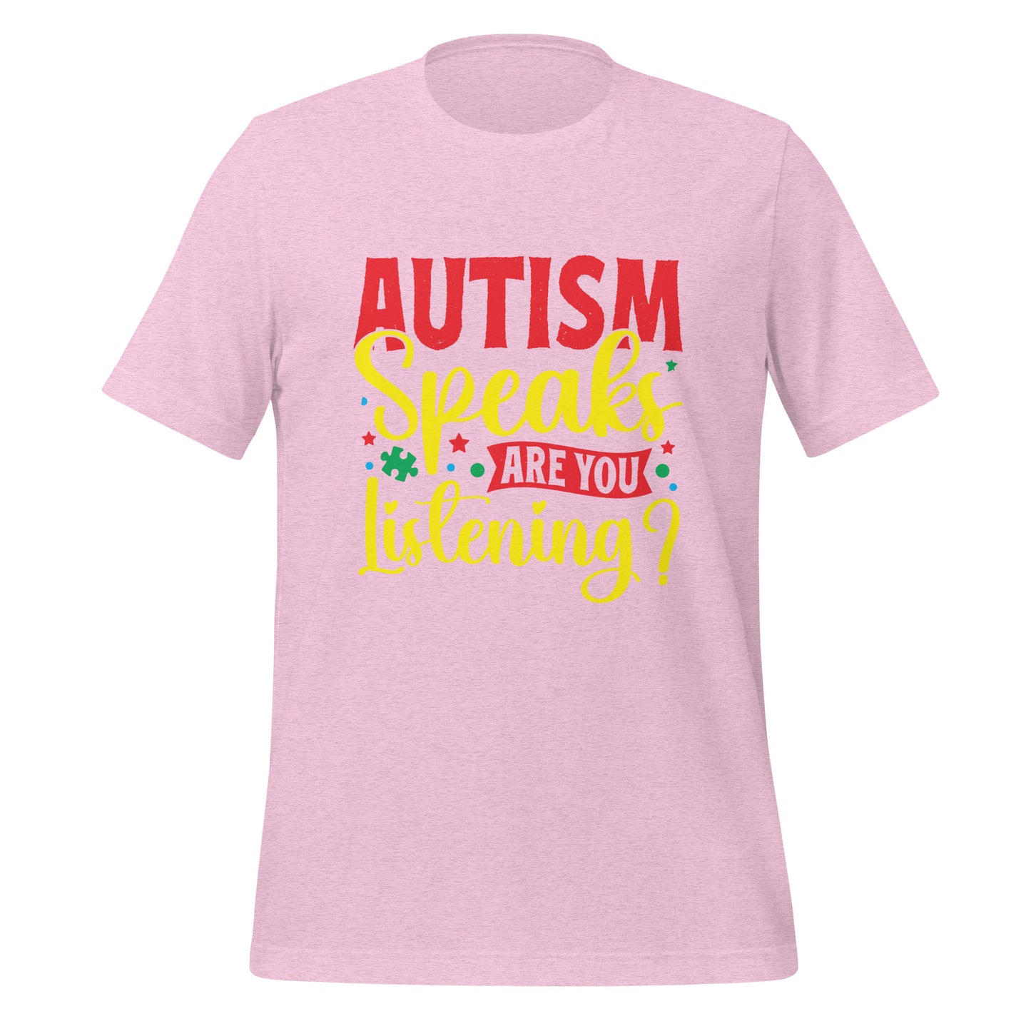 Autism Acceptance Together Quality Cotton Bella Canvas Adult T-Shirt