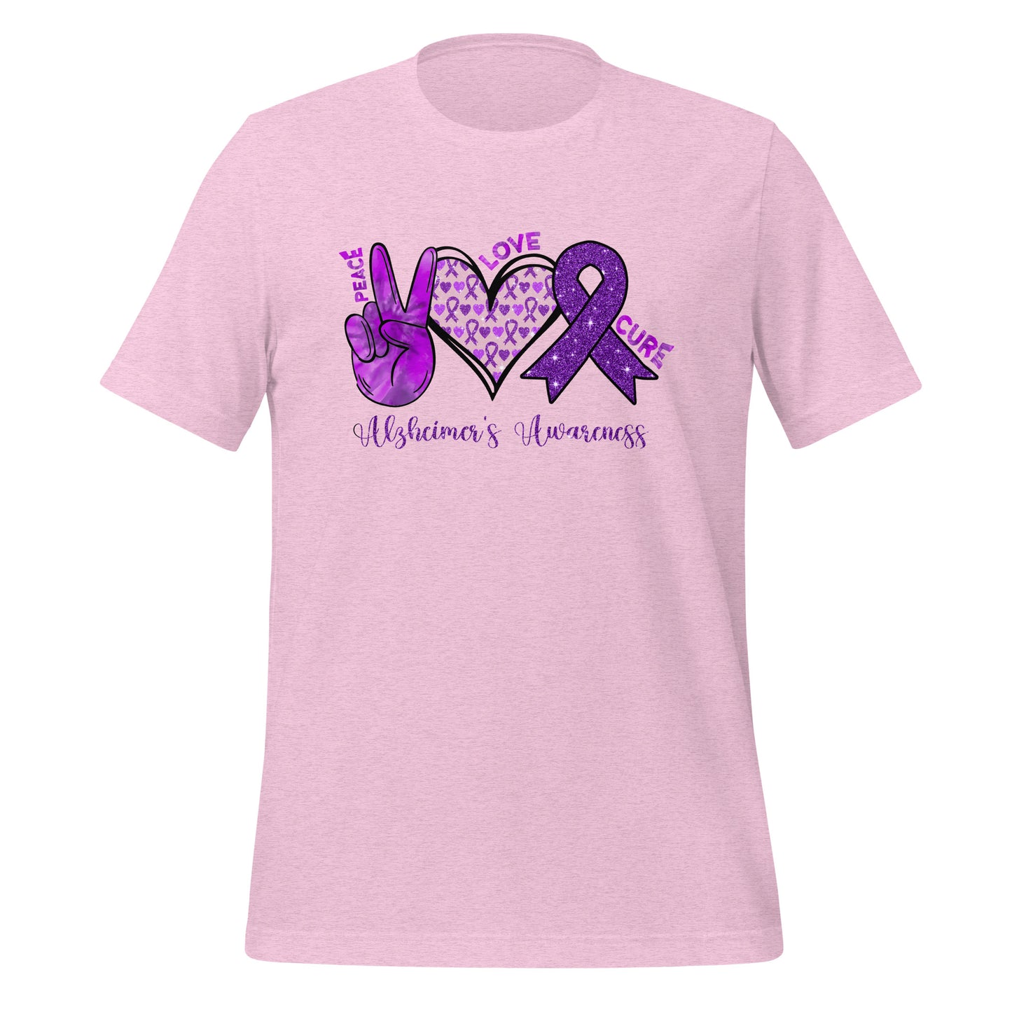 Alzheimer's Awareness Quality Cotton Bella Canvas Adult T-Shirt