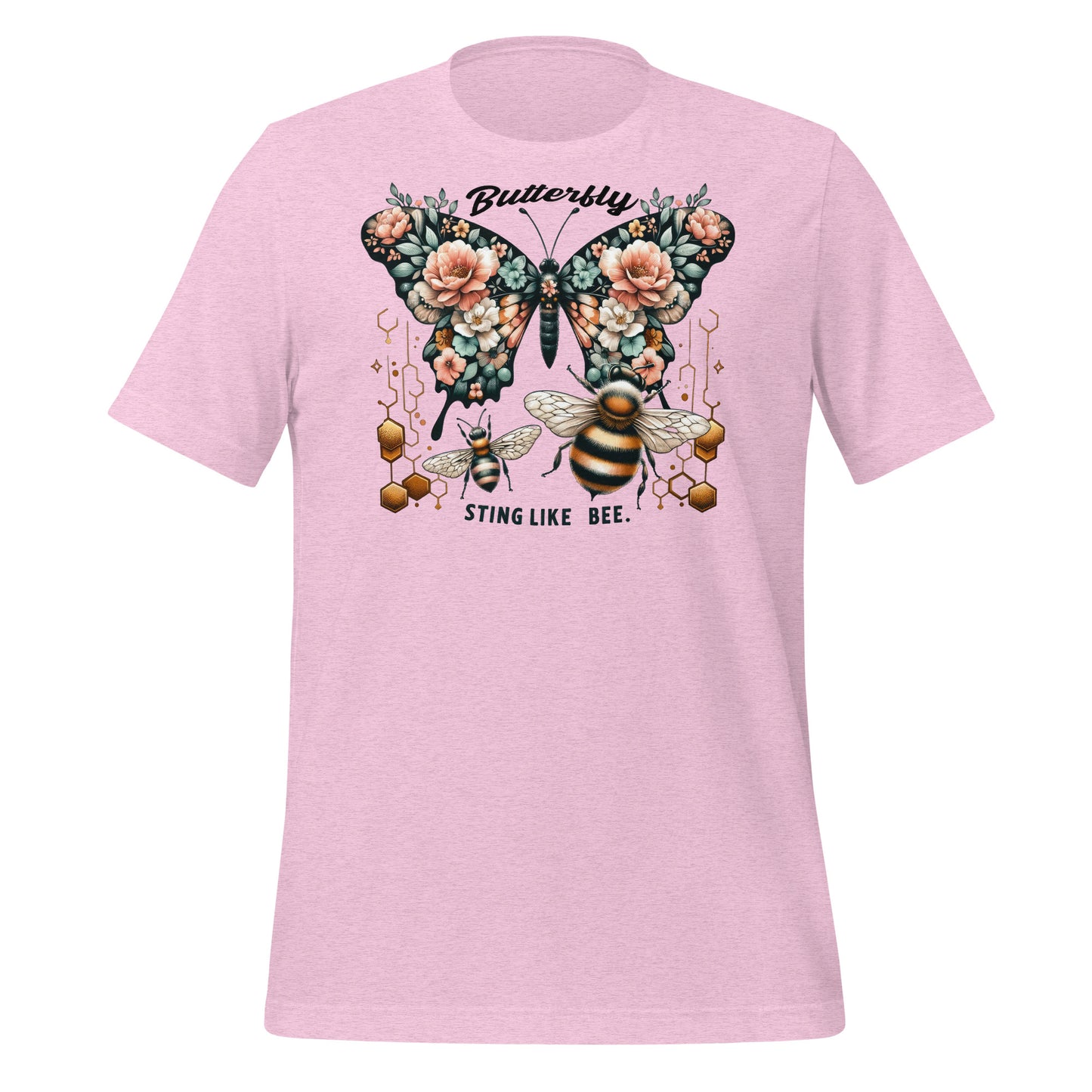Butterfly, Sting Like a Bee Quality Cotton Bella Canvas Adult T-Shirt