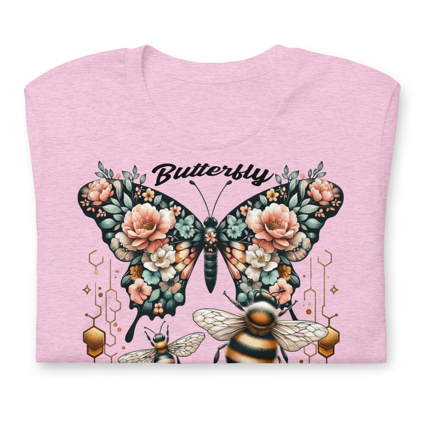 Butterfly, Sting Like a Bee Quality Cotton Bella Canvas Adult T-Shirt