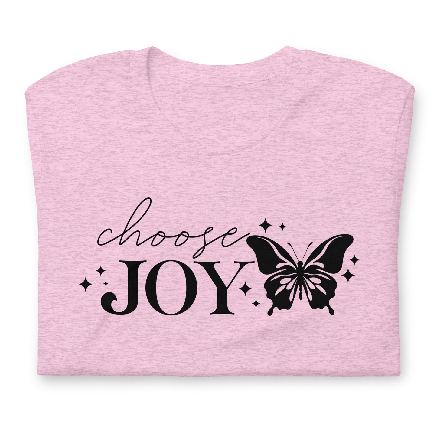Choose Joy Butterfly Quality Cotton Bella Canvas Adult T-Shirt