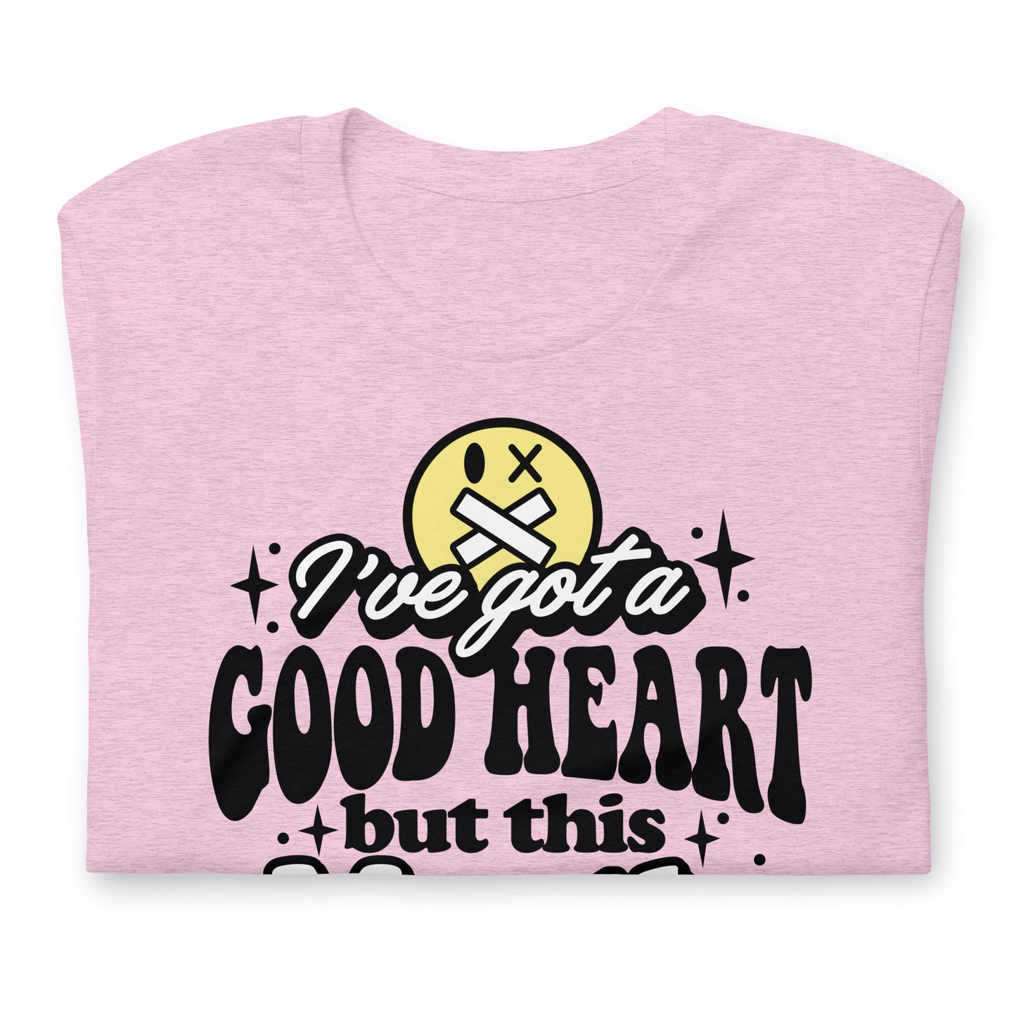 I've Got a Good Heart but This Mouth Bella Canvas Adult T-Shirt