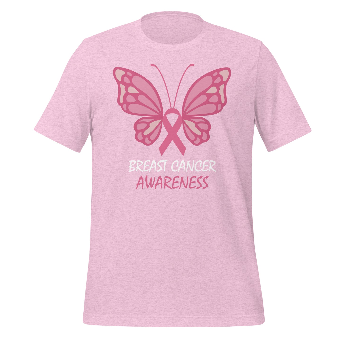 Breast Cancer Awareness Butterfly Bella Canvas Adult T-Shirt