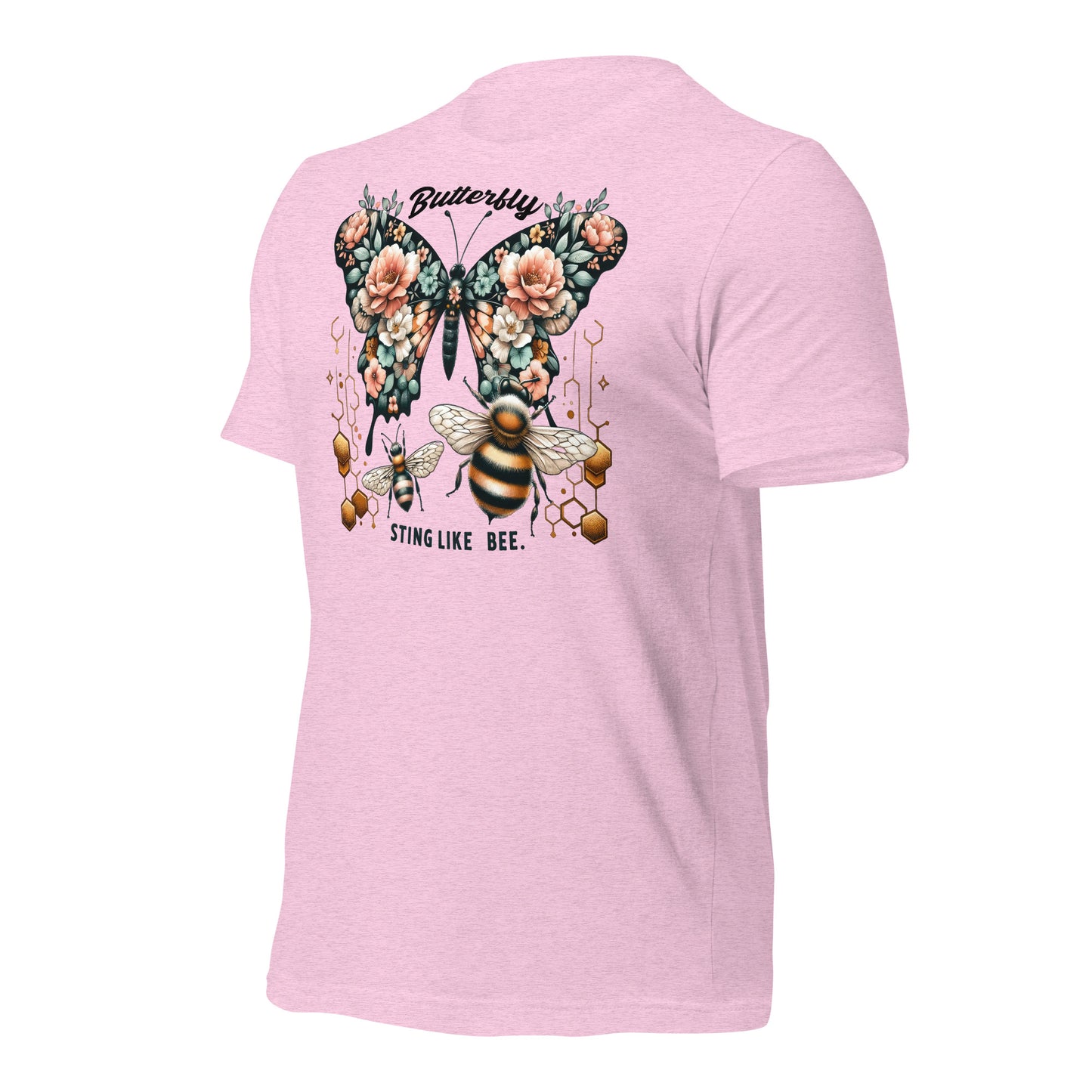Butterfly, Sting Like a Bee Quality Cotton Bella Canvas Adult T-Shirt