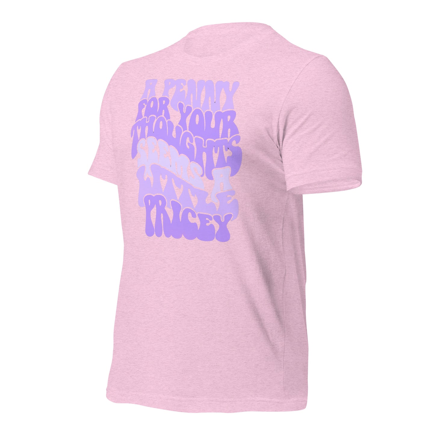 A Penny For Your Thoughts Seems A Little Pricey Funny Bella Canvas Adult T-Shirt
