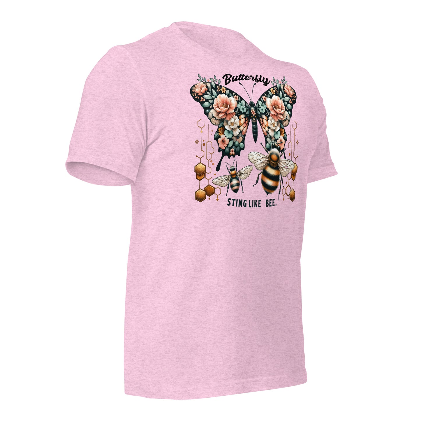 Butterfly, Sting Like a Bee Quality Cotton Bella Canvas Adult T-Shirt