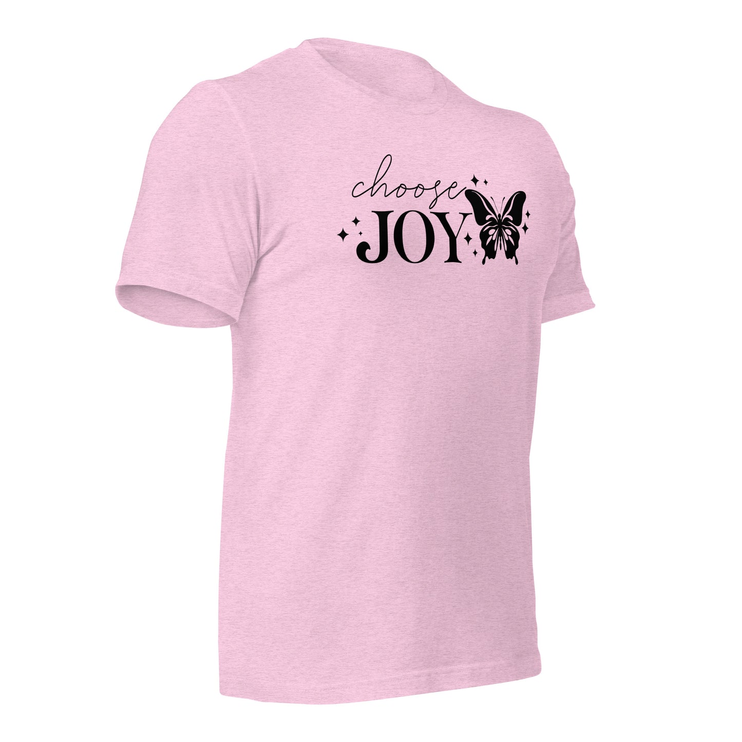Choose Joy Butterfly Quality Cotton Bella Canvas Adult T-Shirt