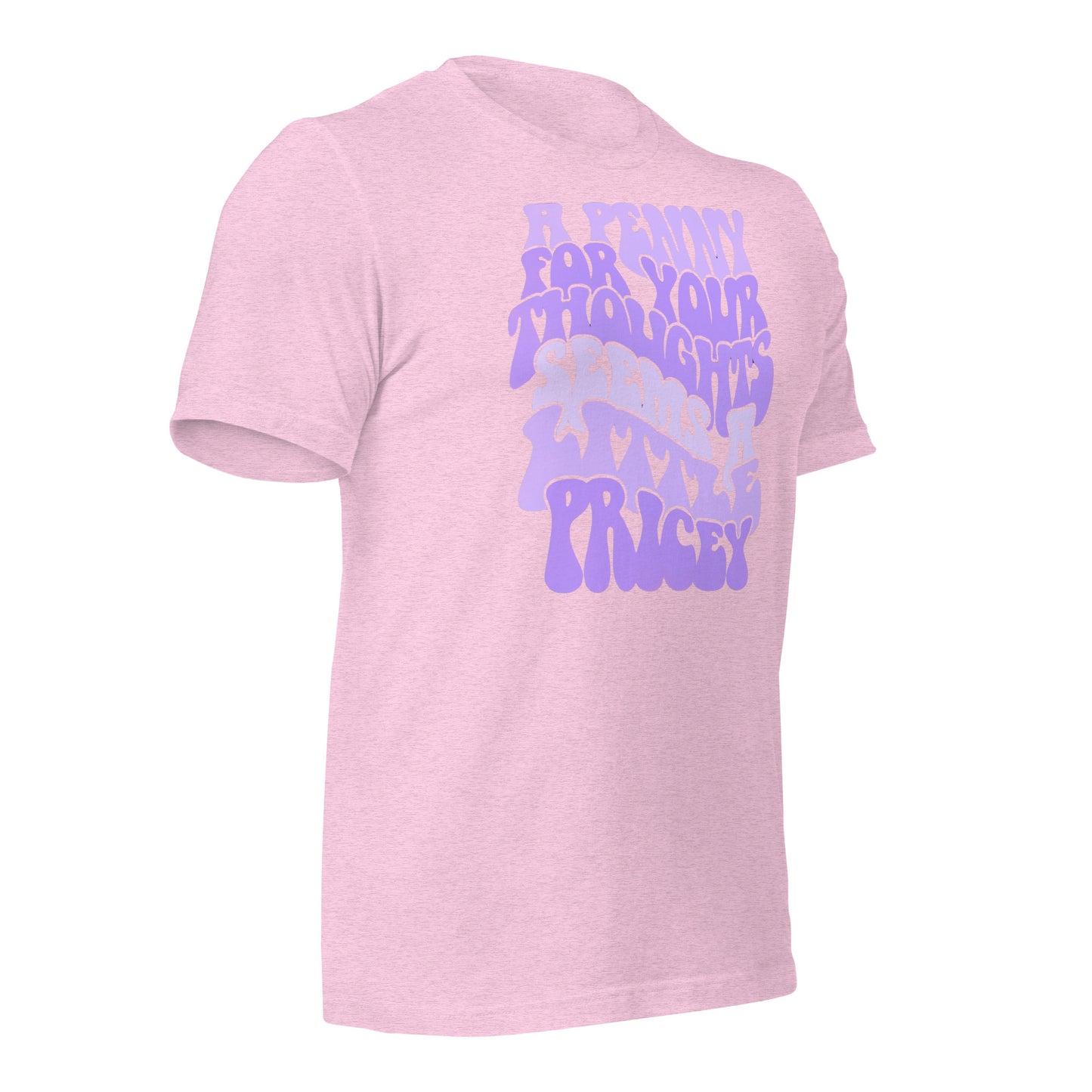A Penny For Your Thoughts Seems A Little Pricey Funny Bella Canvas Adult T-Shirt
