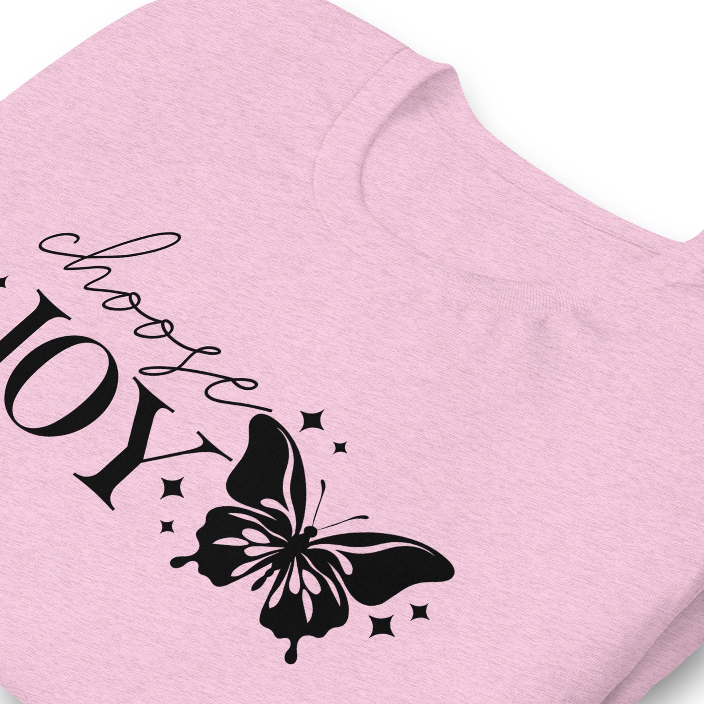 Choose Joy Butterfly Quality Cotton Bella Canvas Adult T-Shirt