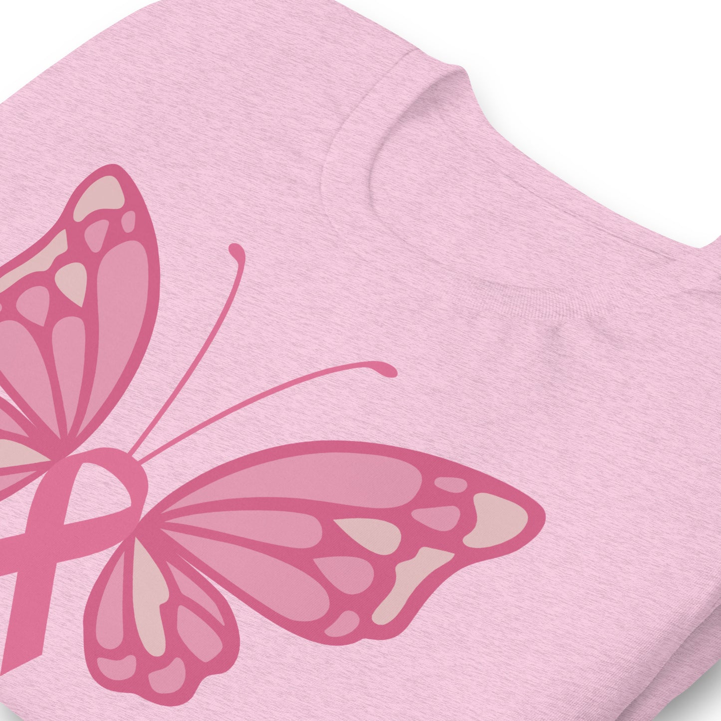 Breast Cancer Awareness Butterfly Bella Canvas Adult T-Shirt