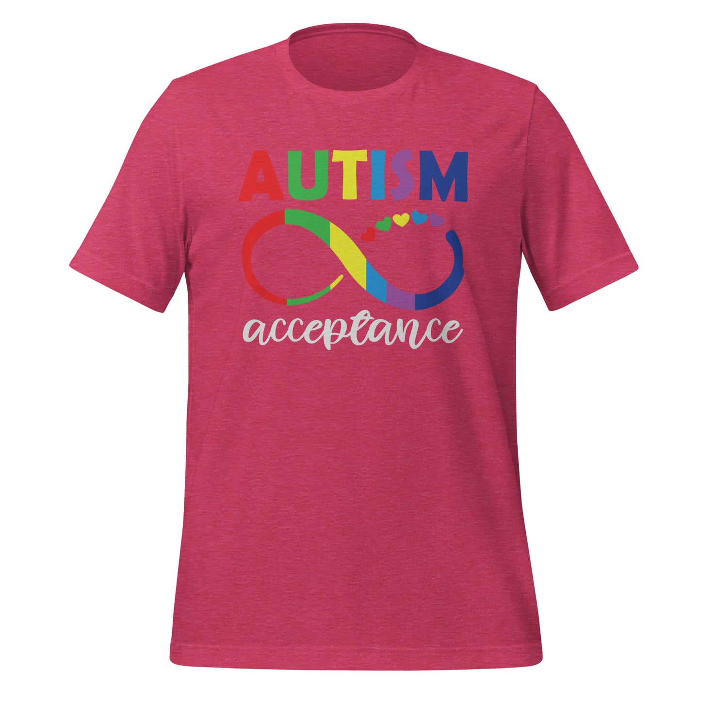 Autism Acceptance Together Quality Cotton Bella Canvas Adult T-Shirt