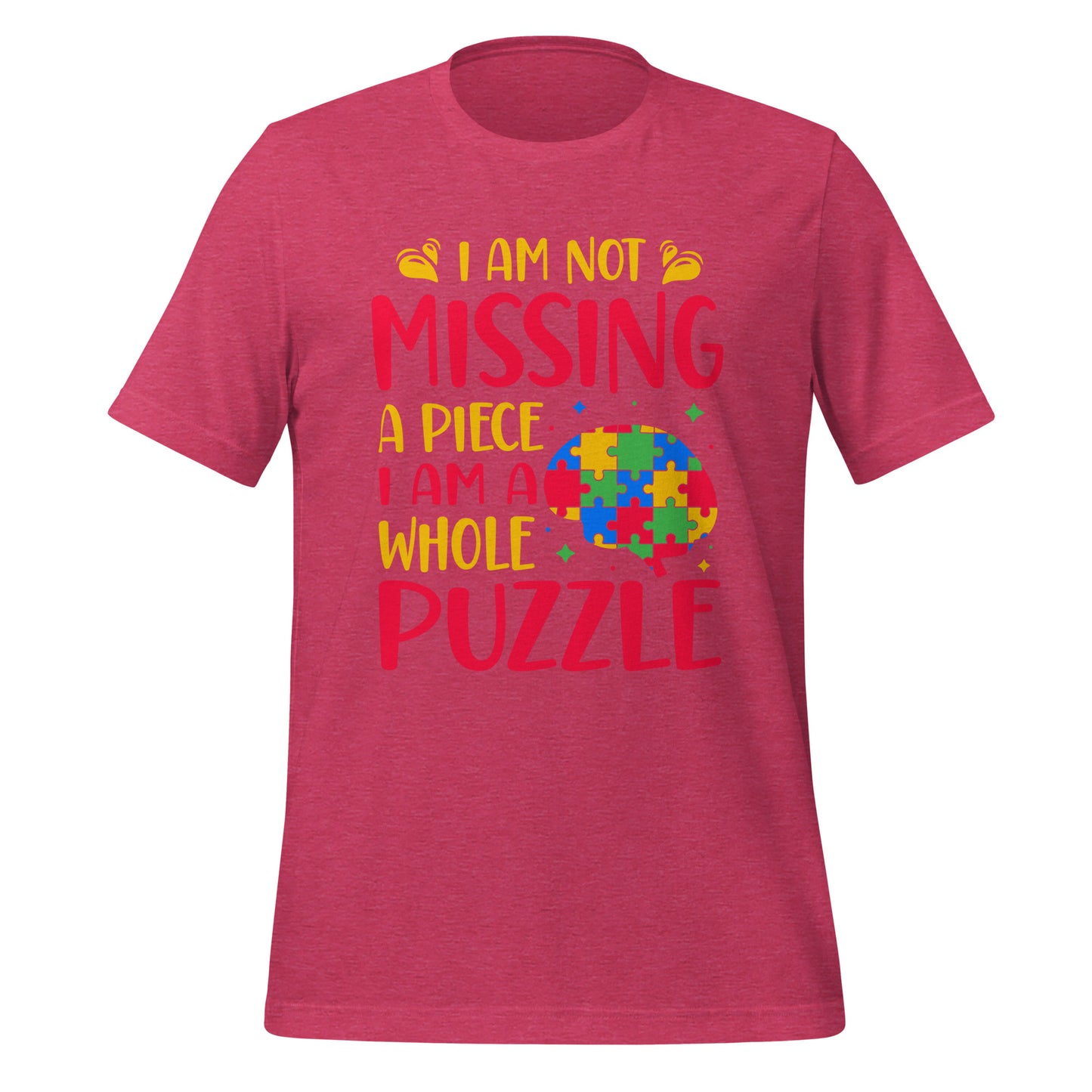 Autism Acceptance Together Quality Cotton Bella Canvas Adult T-Shirt