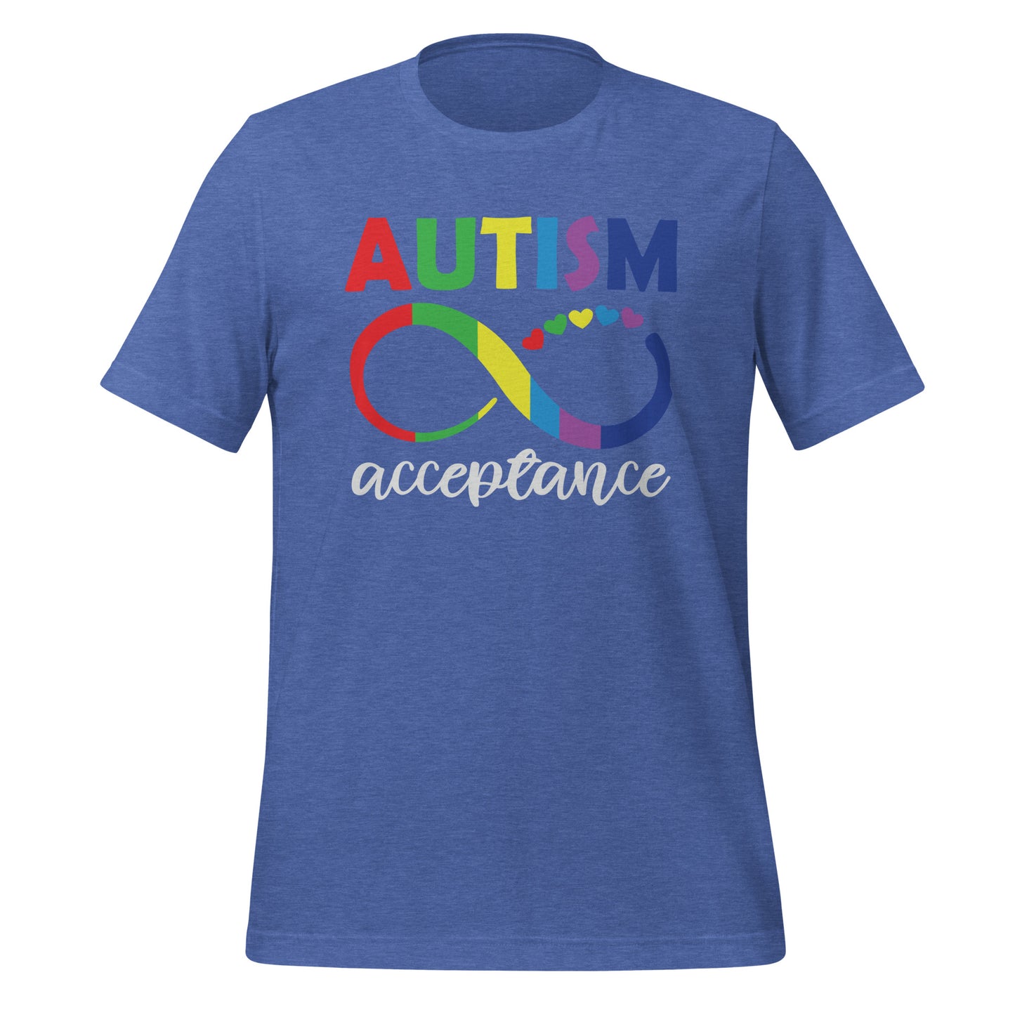Autism Acceptance Together Quality Cotton Bella Canvas Adult T-Shirt