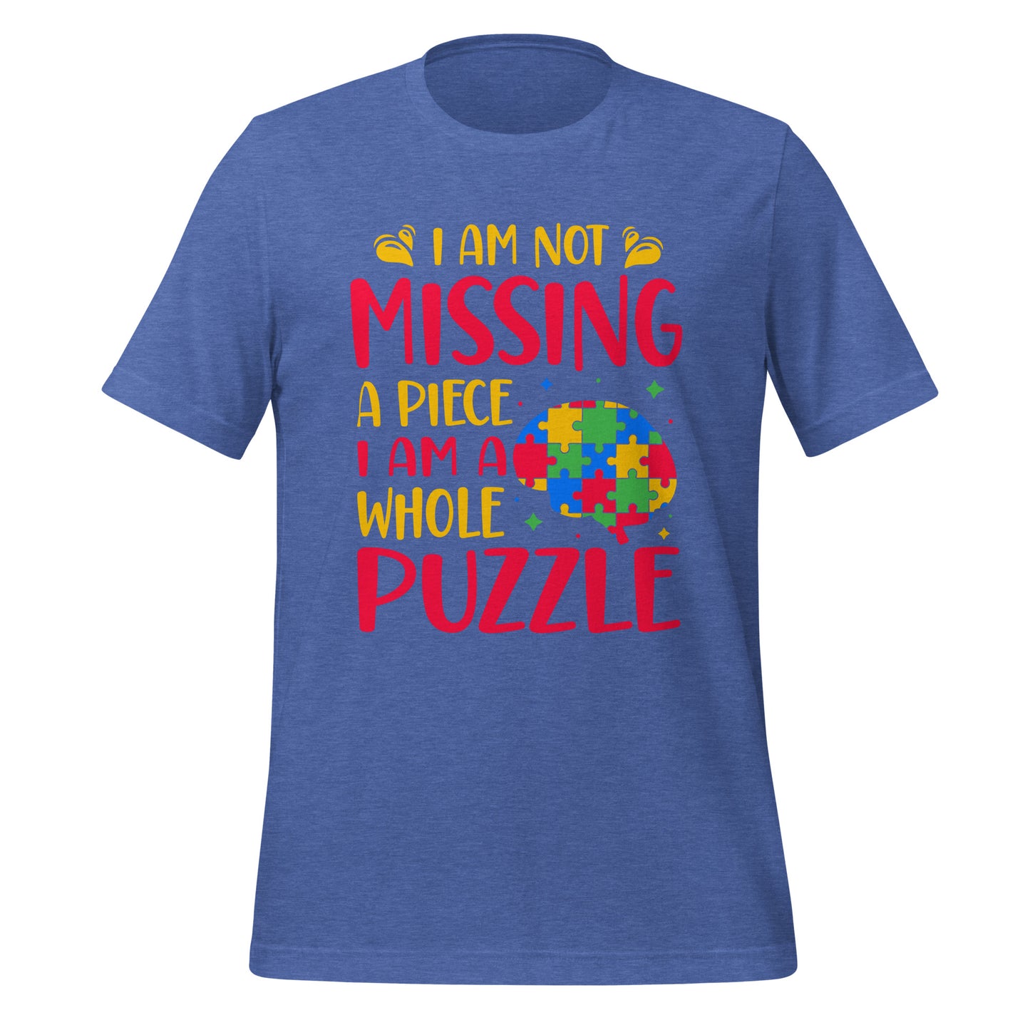 Autism Acceptance Together Quality Cotton Bella Canvas Adult T-Shirt