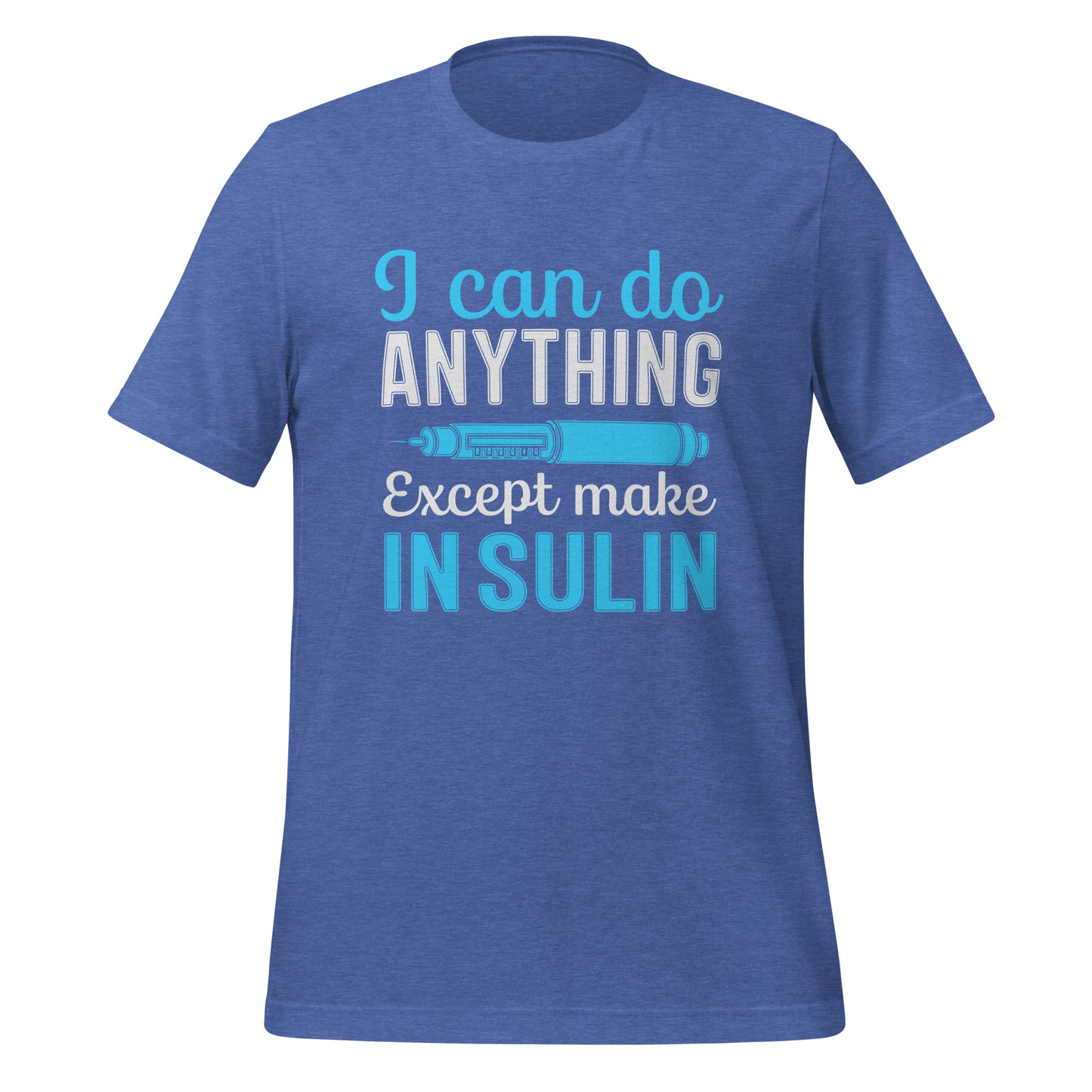 Diabetes Awareness Quality Cotton Bella Canvas Adult T-Shirt
