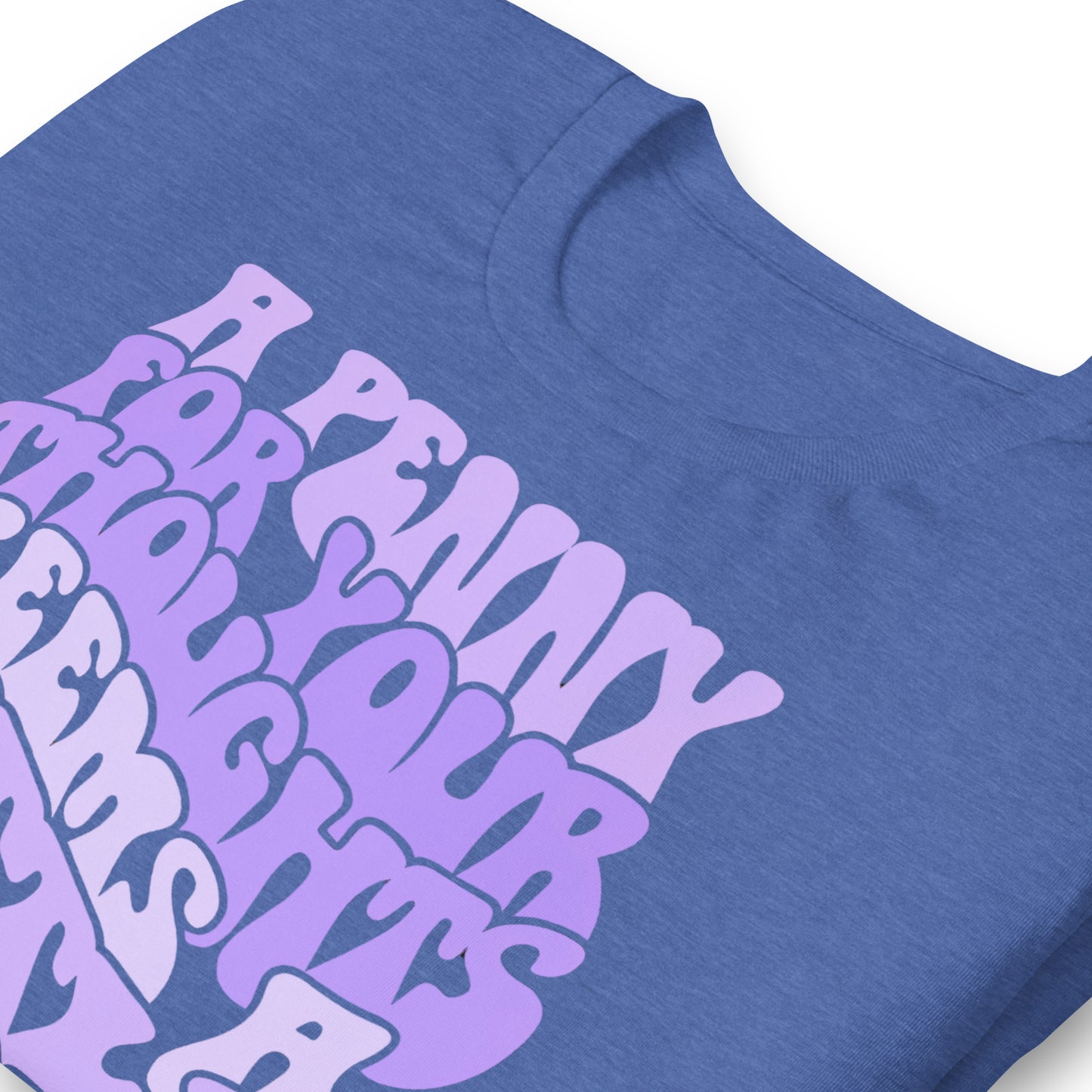 A Penny For Your Thoughts Seems A Little Pricey Funny Bella Canvas Adult T-Shirt