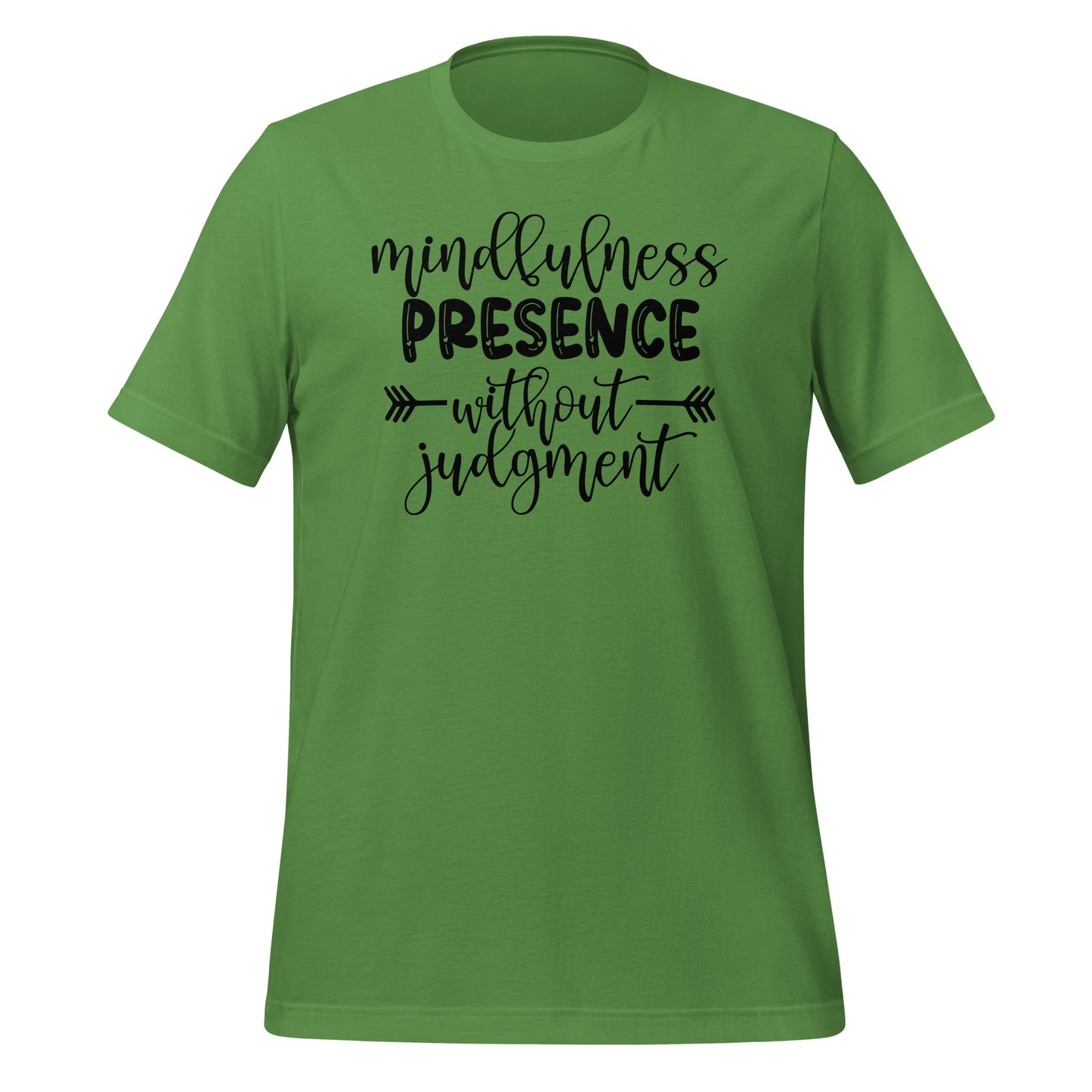 Mindfulness Presence without Judgement Quality Cotton Bella Canvas Adult T-Shirt