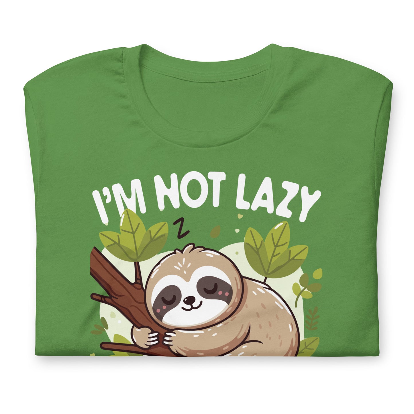 I'm Not Lazy I Just Really Enjoy Doing Nothing Funny Sloth Bella Canvas Adult T-Shirt