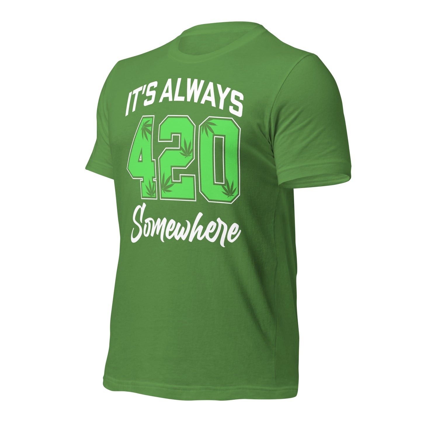 It's Always 420 Somewhere Bella Canvas Adult T-Shirt