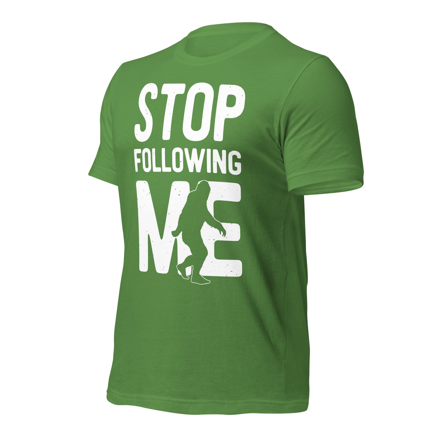 Stop Following Me Funny Bigfoot/Sasquatch Bella Canvas Adult T-Shirt